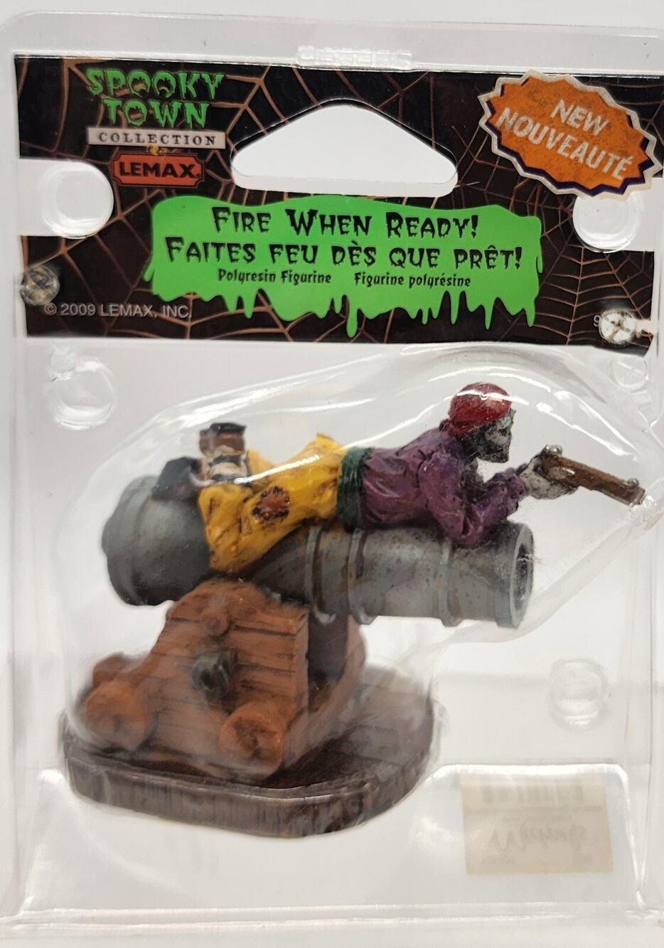 Rare Retired Lemax Spooky Town Halloween ” Fire When Ready” 92608 NOS
